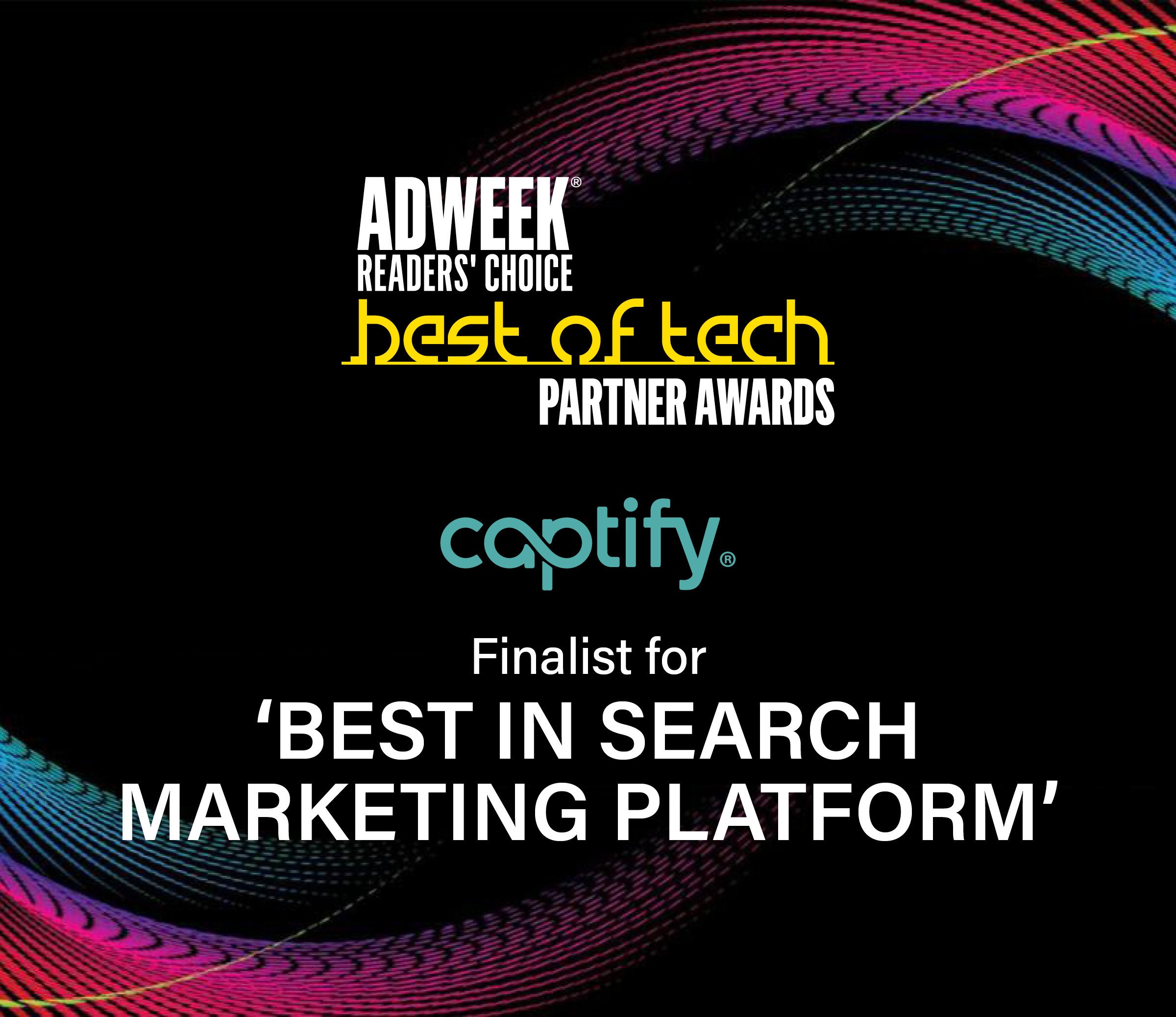 Captify Is Named A Finalist For Adweek’s Best Of Tech Partner Awards