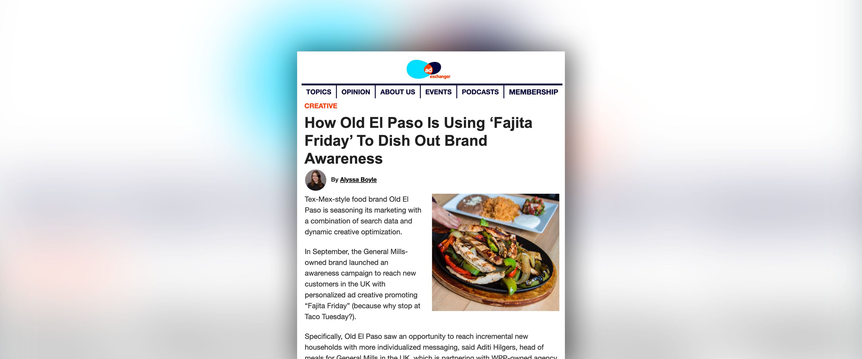 AdExchanger: How Old El Paso Is Using ‘Fajita Friday’ To Dish Out Brand Awareness